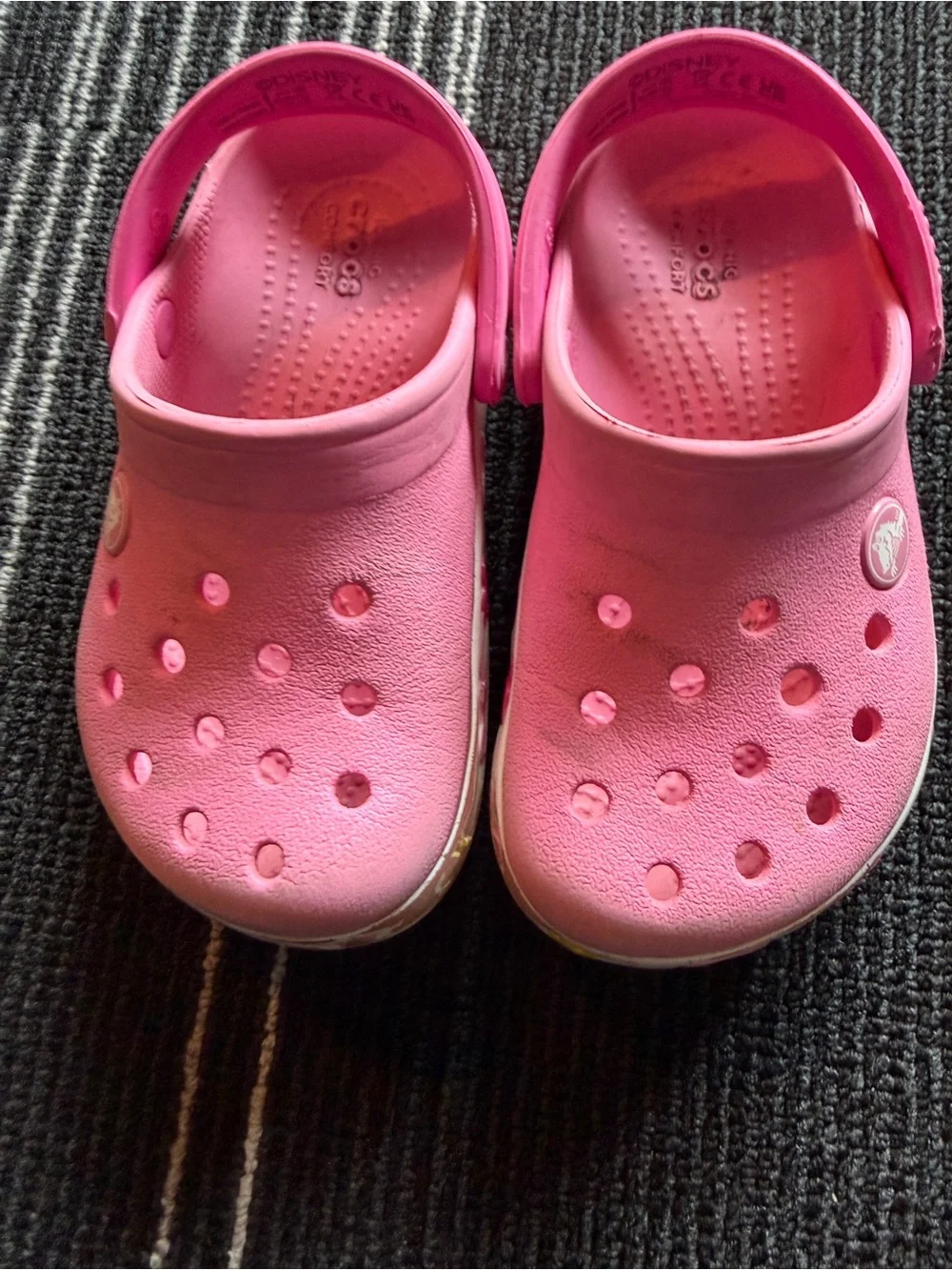 CROCS Disney Mini Mouse Kids' Lightweight Pink Slip-On Sandals
